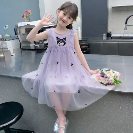 Vestido floral de verão para meninas
